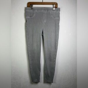 SPANX Womens Gray Skinny Jeans Jeggings Shaping Stretch Denim Pull-On XL
